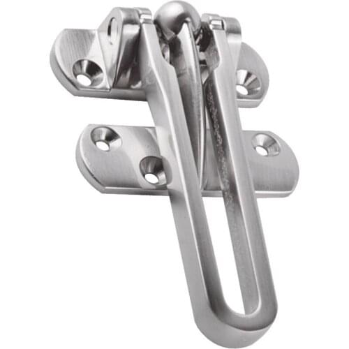 NEW 100PCS Zinc Alloy Hasp Latch Lock Door Chain Anti-theft Clasp Home Hotel Safety Bolt Locking Door Security Guard Buckle