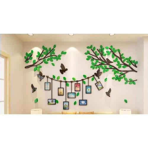 DIY Creative Tree Branches Photo Wall 3D Acrylic Three-dimensional Wall Stickers TV Living Room Restaurant Wall Decorations
