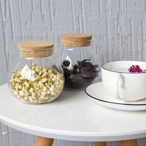 48sets/pack Diameter=10cm Cork Lid Glass Bottle Storage Tank Micro Landscape Terrarium Vase Home Decoration Friend Gift