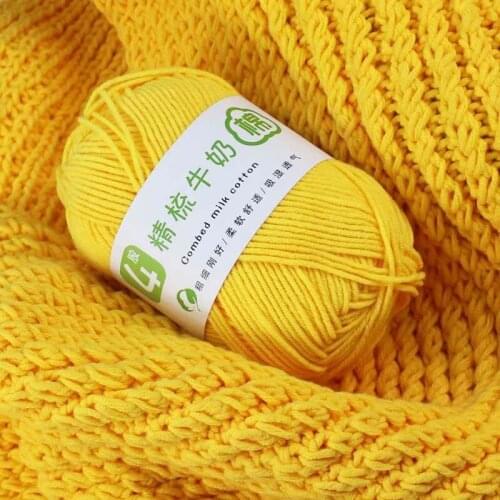 50g Combed Cotton Baby Craft Craft Thread Knitting Crochet Lot 4ply Supersoft Yarn Sweater Coloured Wool Babycare