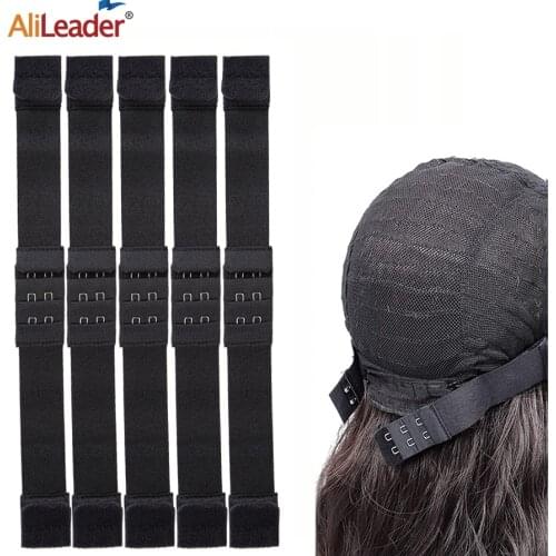 Alileader Adjustable Elastic Band For Wigs Making Wig Accessories 1"3"5Pcs Professional Wig Elastic Band Black Wig Grip Band