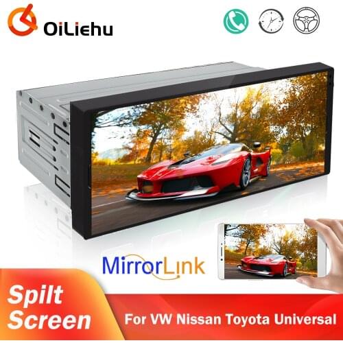OiLiehu 1 Din Car Android Multimedia Player 6.9 Inch Touch Screen Autoradio Stereo Video GPS WiFi Universal 1din Auto Radio
