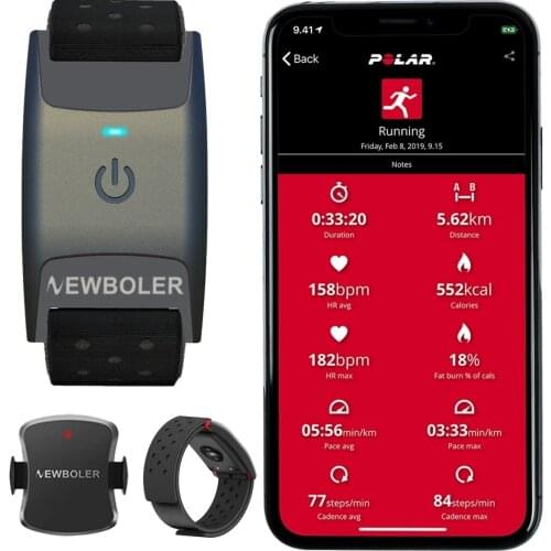Heart Rate Monitor Wrist Band Arm Belt Bluetooth 4.0 ANT Cycling Accessories Cadence Sensor for Wahoo Zwift GPS Bike Computer