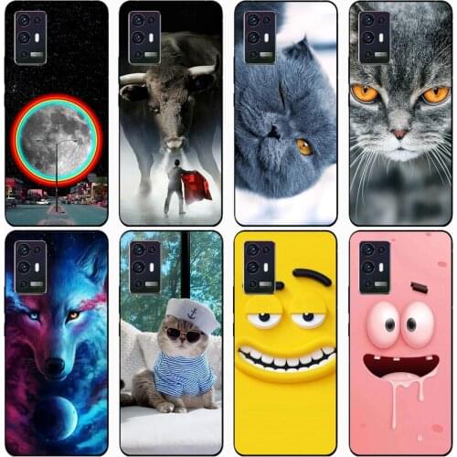 For ZTE Axon 30 Pro 2021 Case Rose Wolf Cute Patterned Cover Soft Silicon Phone Case for ZTE Axon 30 Ultra 2021 Top Quality