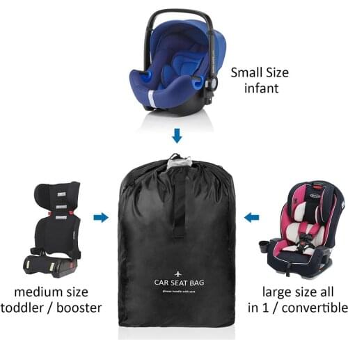 Car Seat Travel Bag Backpack Car Baby Seat Travel Bag Strollers Wheelchair Storage Bag for Outdoors Travel Camping