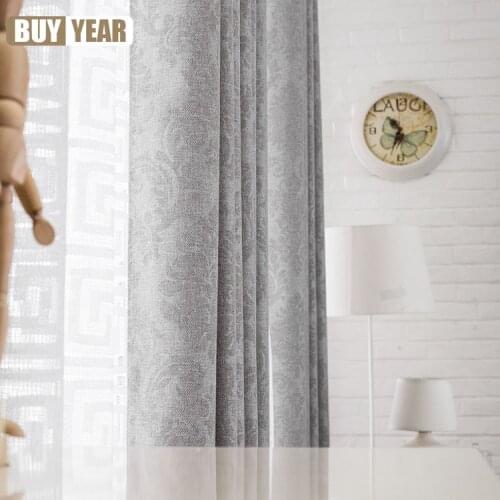 Customization Finished Curtain Modern Solid-colored Thickened Blackout Curtains for Living Dining Room Bedroom