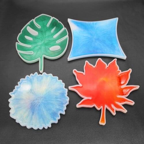 Maple Leaf Silicone Molds Palm Epoxy Resin Molds Casting Coaster DIY Coasters Mould Jewelry Making Tools