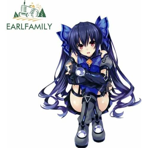 EARLFAMILY 13cm x 8.3cm Decals for Hyperdimension Neptunia Black Heart Dress Vinyl Car Wrap Personality Car Stickers