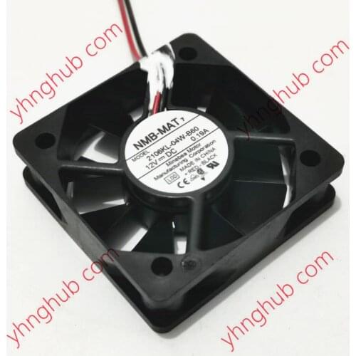 NMB-MAT 2106KL-04W-B60 L00 DC 12V 0.19A 50x50x15mm Server Cooling Fan