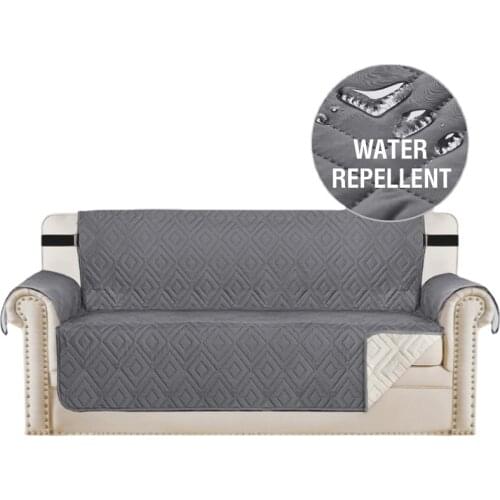 Bubble Kiss Quilted Plaid Sofa Cover 1/2/3/4 Seater Thick Cushion Chair Furniture Protector Waterpoof Anti-Slip Couch Slipcovers