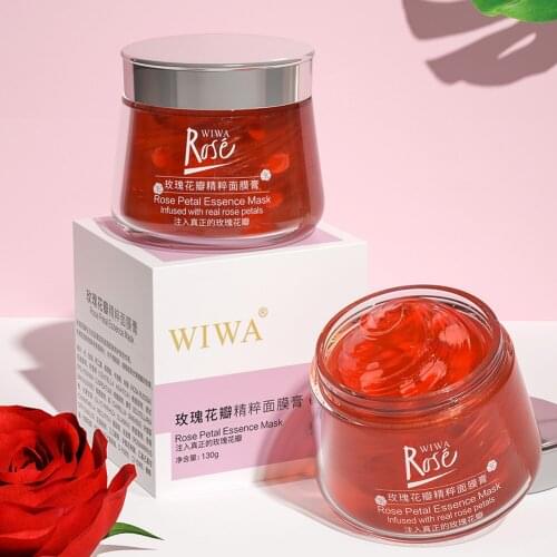 Rose Gel Facial Mask Cream Soothing and Repairing Skin Moisturizing Refreshing Rejuvenation Brightening Facial Beauty Makeup