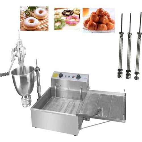 3 type Manual Donut maker and Fryer machine spherical Doughnut makers with flower shape mould Ophelia Botti making machine