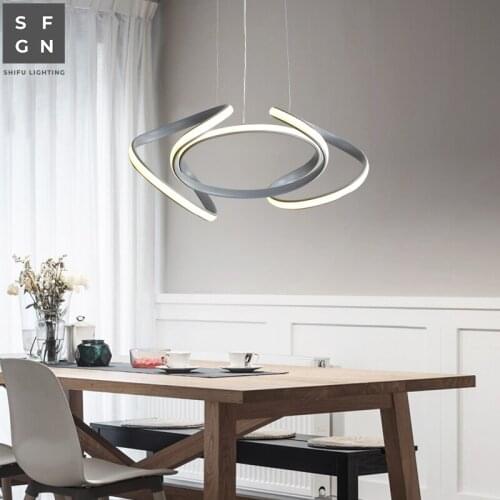 Modern chandelier lighting led chandeliers ceiling lights Nordic iron light fixtures for dining room home bedroom clothing store