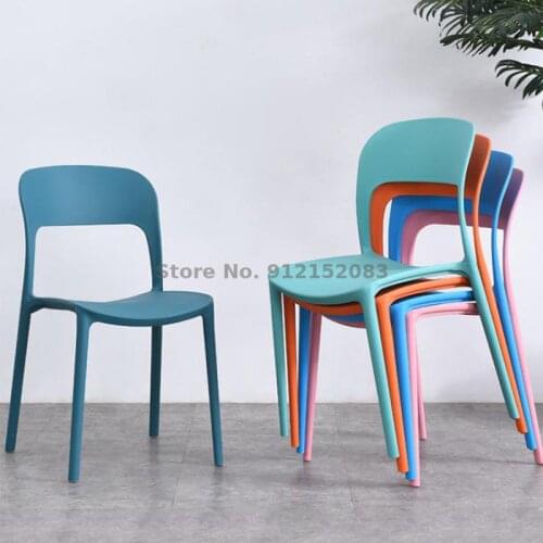 Negotiation chair backrest makeup chair plastic nordic dining chair modern minimalist lazy net red home restaurant ins style