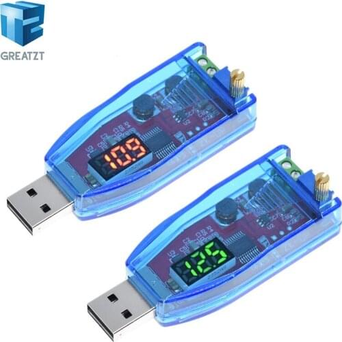 LED DC-DC 5V to DC 1-24V Adjustable Potentiometer USB Step Up/Down Buck Boost Converter Power Supply Voltage Regulator Module