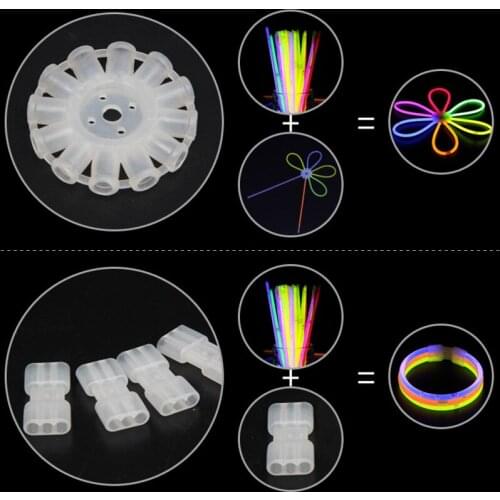 Practical 12 Hole Holder Light Stick Chemical Tackle Accessory Rod Tip Lure Night Fluorescent 3 Hole Connector Top Snap Dropship