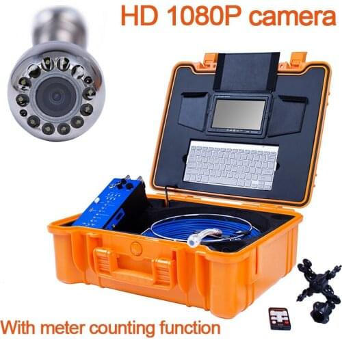 Pipeline Sewer Inspection Camera System 7'' Screen 20m Cable 25mm Industrial Endoscopy Inspection Camera