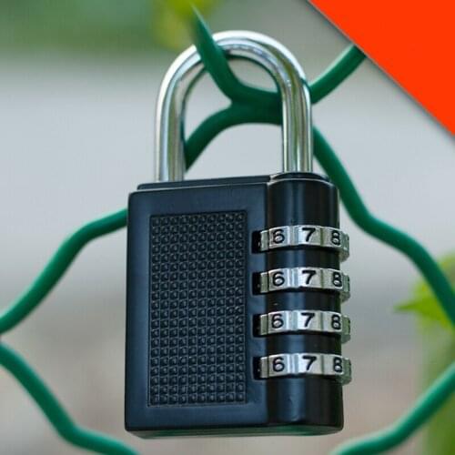 Suitcase Combination Lock 3-4 Digit Cabinet Door Metal Password Padlock Anti Rust Weatherproof Padlock Gate Outdoor Lock