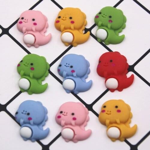 10pcs mix color Drago Pet Resin Flat Back DIY jewelry/phone/Hair bow center decoration