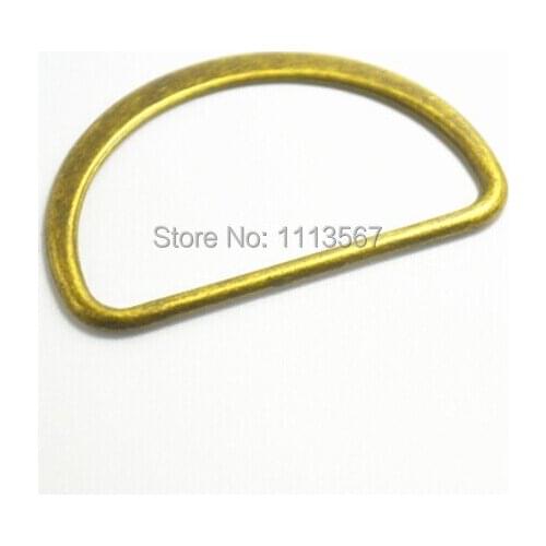 100piece Craft Antique Bronze Metal D Ring Hooks D Shaped Buckles Belt Buckle For Bags Clothes Belt Sewing Hooks Clips 57mm K126