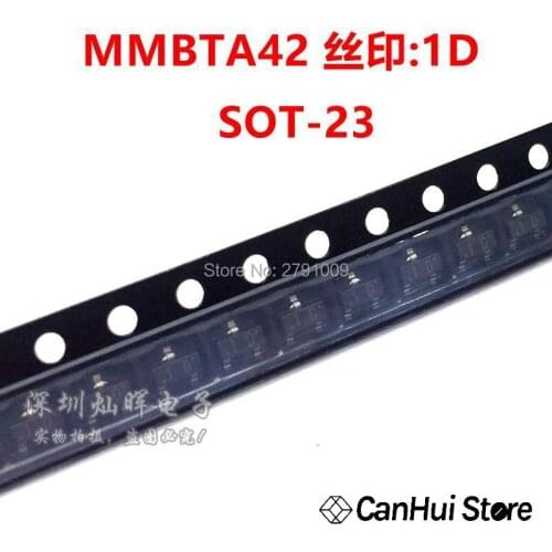 100PCS MMBTA42 SOT23 A42 SOT MMBTA42LT1G SMD 1D SOT-23 3P new transistor