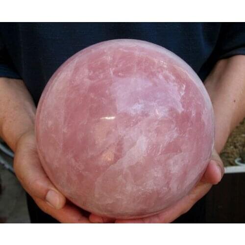 10420g NATURAL ROSE QUARTZ CRYSTAL SPHERE BALL Healing