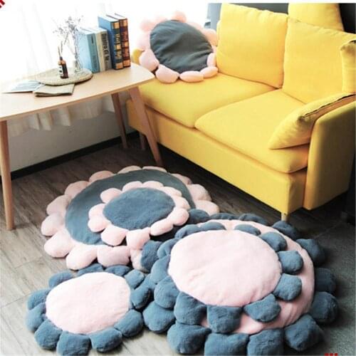 50/70/105cm Short Plush Cat Bed House Soft Round Cat Bed Winter Pet Dog Cushion Mats For Small Dogs Cats Nest Warm Puppy Mat