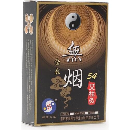 54 Pieces Smokeless Massage Moxa Sticks Warm Healing Therapy Treatment Moxa Wool Mini Smokeless Moxa Stick Massage