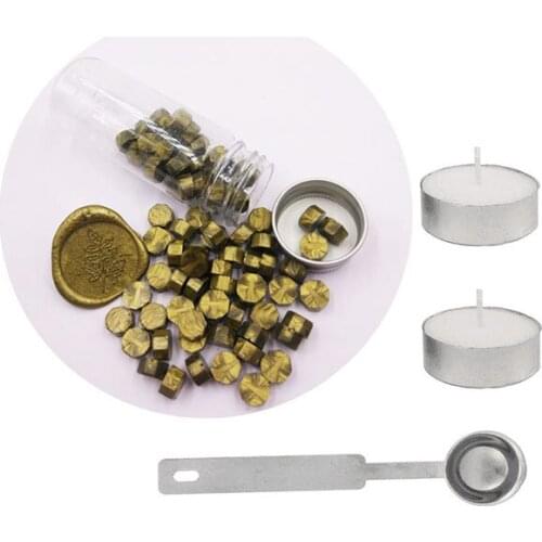 80cps Sealing Wax Beads for Wax Seal Stamp Beautiful Color Sealing Wax Wedding Invitations Christmas Gift Packages Sealing Kit