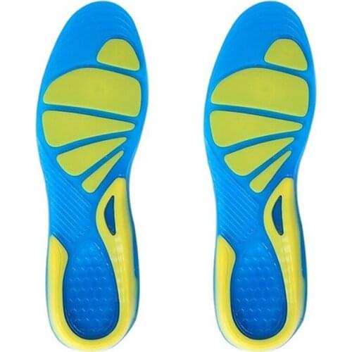 Shock Absorption Orthopedic Insole Non-Slip Cushion Stable Military Unisex Walking Foot Care Running TPE Insert Shoe Pad Sport