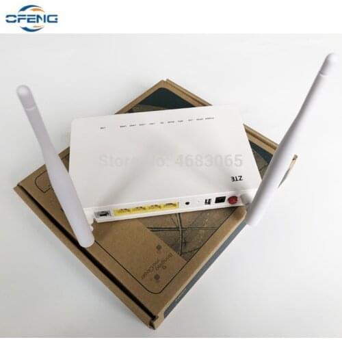 Free Shipping 100% new ZTE F660 V8.0 onu GPON ONT Optical Terminal 1GE+3FE+USB+TEL+Wifi external antenna Fiber Optic Equipment