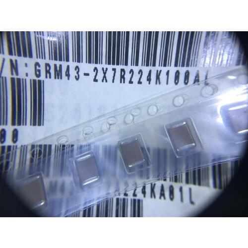 GRM432X7R224K100AL GRM43RR72A224KA01L GRM43-2 X7R 224K 100 C500 4.5*3.2mm 1812 2.2uf k 10% new original