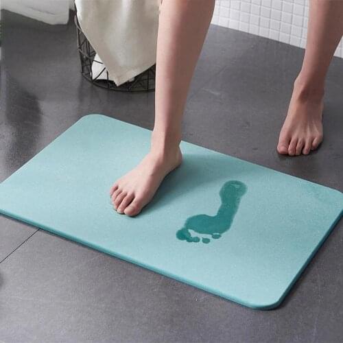 Diatom Mud Bath Mats Anti-Slip Absorbent Bathroom Carpet Fast Drying Foot Pad Water Clean Floor Mat Entrance Doormat Home Decor