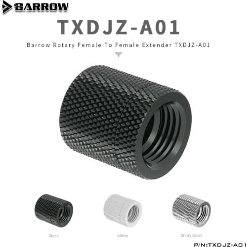 Barrow TXDJZ-A01 Rotary Fittings,Dual Female Accessories Metal Double Internal tooth,water cooler heatsink gadget Adapter