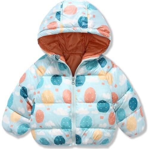 Newborn Winter Autumn Baby Girls Hooded Jacket Coat Dot Print Warm Toddler Girls Coats Children Outerwear Boys Kids Jackets