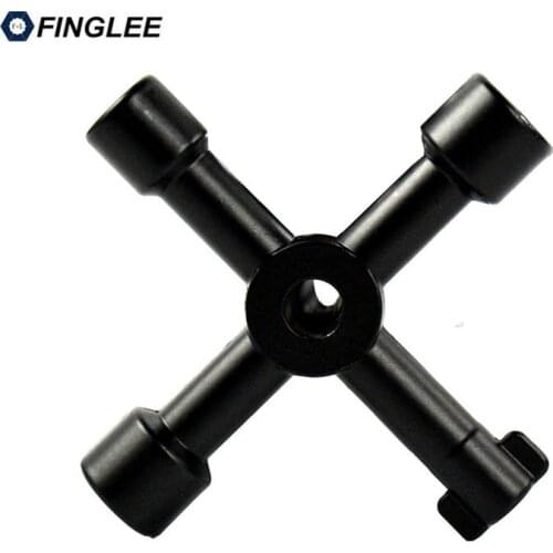 FINGLEE Multifunctional cross spanner key elevator square hole key board glove tube tool Universal Cross Triangle KEY for Train