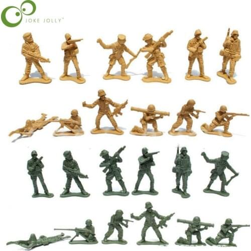 30Pcs 5cm Plastic Soldier Model World War II Soldier military Toys Best birthday Christmas gifts for Boys Toys for Children GYH