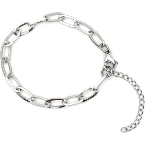 Fashion square line titanium steel stainless steel adjustable bracelet simple hip hop bracelet hot sale