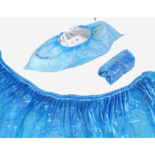 100pcs Disposable Shoe Covers Overshoes waterproof Anti Slip Cleaning Plastic Shoe Covers Boot Covers Carpet Protectors