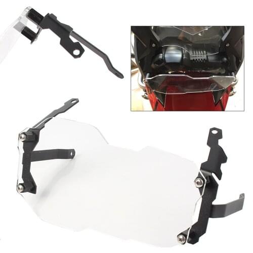 Clear Headlight Guard Cover Lens Protector Kit For BMW R1200GS Adventure ADV 2013-2017 Motorcycle Replacement Part