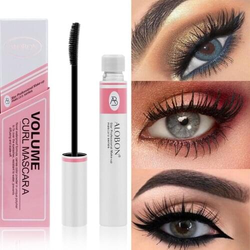 4D Silk Fiber Lash Mascara Waterproof Long Lasting Mascara for Eyelash Extension Black Thick Lengthening Eye Lashes Cosmetics