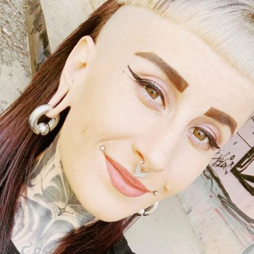 1 Piece Big Size Stainless Steel Spring Ball Captive Hoop Rings BCR Earring PA Ring Nipple Body Piercing Jewelry