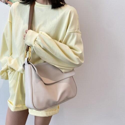 Large Capacity Retro PU Leather Big Crossbody Shoulder Bags For Women 2021 Summer Ladies Luxury Brand Trendy Handbags