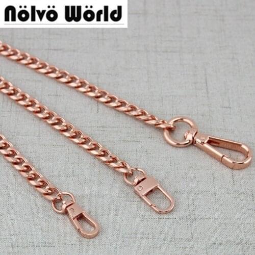 8.5mm 130cm 5pcs Rose gold Hight Quality Plating Cover Wholesale Chains Bags Purses Strap Replacement Handle Accessory