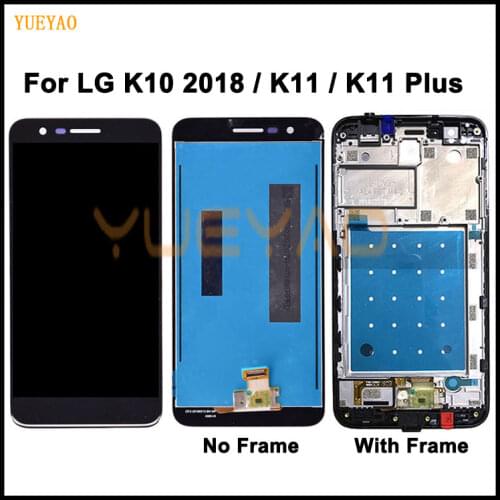 Display For LG K30 K10 2018 X410 LMX410 LMX410TK LCD Display Panel+Touch Screen Digitizer Sensor Assembly Frame