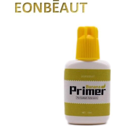 1 Bottle EONBEAUT Eyelash Extension Glue Primer Banana Scent 15ml Liquid For Lashes Eyelash For Professiona Makeup Shop Tools