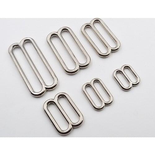 20/25/30/38/50mm Metal Belt Buckles O D 8 Ring Tri-Glide Bra Webbing Adjust Buckle Diy Bag Clothes Sewing Hardware Accessories
