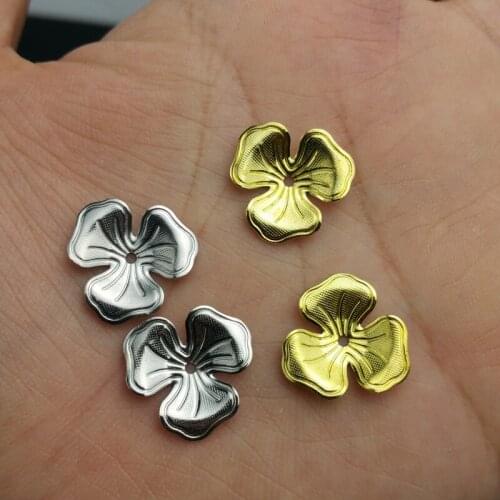 20 pieces / lot 17mm copper filigree flower Jewelry DIY Components Findings Headgear accessories