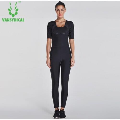 2018 Vansydical SweatShirt Women Sportswear Sports Suits Fitness Gym Running Quick Dry Yoga SweatShirt Gym Clothes Suit 3pcs