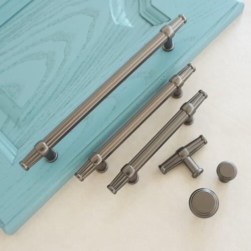 3.78'' 5.04'' 7.56'' Zinc Alloy Chinese Gold Drawer Kitchen Cabinet Dresser Handles Knob Simple Solid Color Furniture Handle